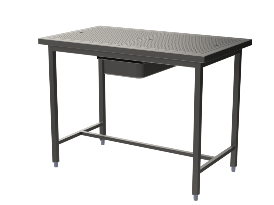 Table de dessouvidage simple grille centrale