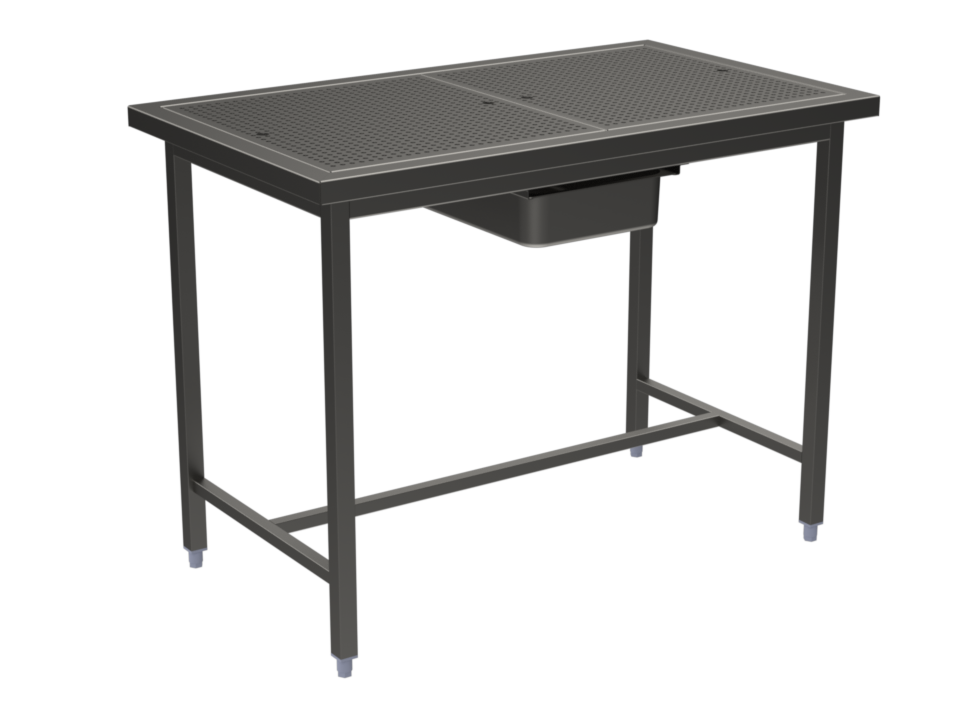 Table de dessouvidage simple grille centrale